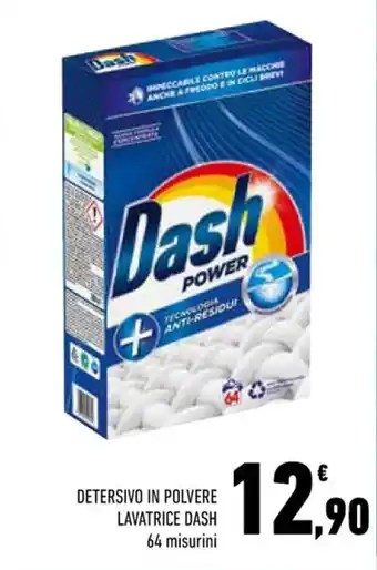 Conad City DETERSIVO IN POLVERE LAVATRICE DASH 64 misurini offerta