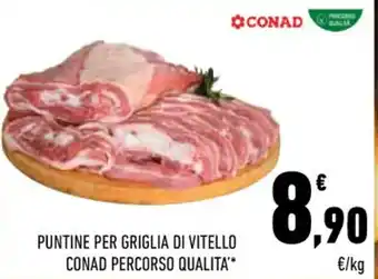 Conad City PUNTINE PER GRIGLIA DI VITELLO CONAD PERCORSO QUALITA' offerta