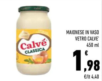 Conad City MAIONESE IN VASO VETRO CALVE' 450 ml offerta