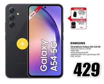 MediaWorld SAMSUNG Smartphone Galaxy A54 128 GB offerta