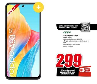 MediaWorld Oppo Smartphone A98 offerta