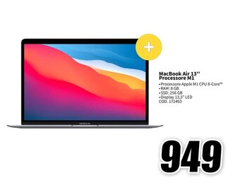 MediaWorld MacBook Air 13" Processore M1 offerta