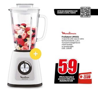 MediaWorld Moulinex Frullatore LM4351 offerta