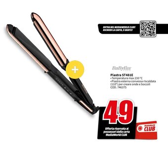 MediaWorld BaByliss Piastra ST481E offerta