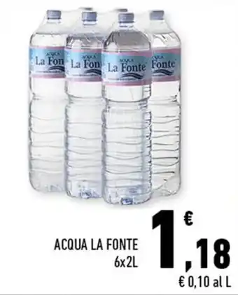 Conad City ACQUA LA FONTE 6x2L offerta
