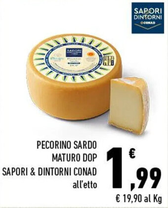 Conad City PECORINO SARDO MATURO DOP SAPORI & DINTORNI CONAD offerta