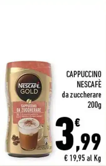 Conad City CAPPUCCINO NESCAFÈ da zuccherare 200g offerta