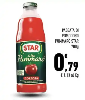 Conad City PASSATA DI POMODORO PUMMARÒ STAR 700g offerta