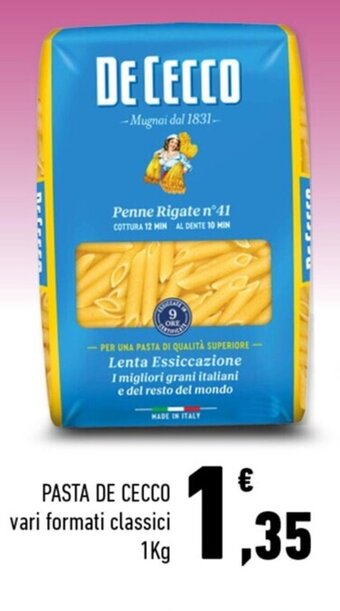 Conad Margherita PASTA DE CECCO vari formati classici 1kg offerta