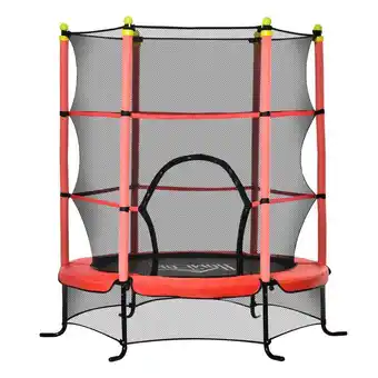 Decathlon Homcom tappeto elastico bambini 3-6 anni rete di sicurezza pali imbottiti φ163cm offerta