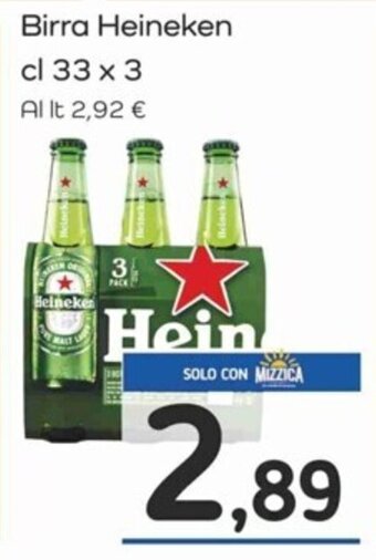 Famila Birra Heineken cl 33 x 3 offerta