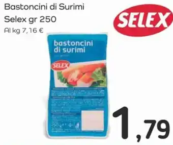 Famila Bastoncini di Surimi Selex gr 250 offerta