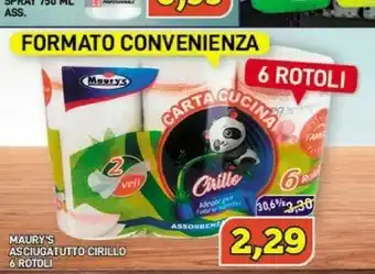 Maury's Cirillo Rotoli di carta offerta