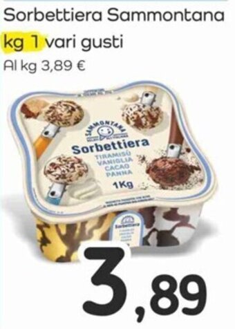Famila Sorbettiera Sammontana kg 1 vari gusti offerta