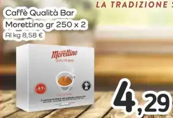 Famila Caffè Qualità Bar Morettino gr 250 x 2 offerta