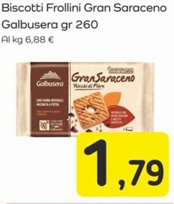 Biscotti Frollini Gran Saraceno Galbusera gr 260