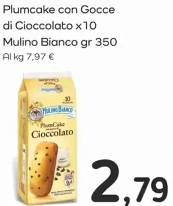 Famila Plumcake Con Gocce di Cioccolato x10 Mulino Bianco gr 350 offerta