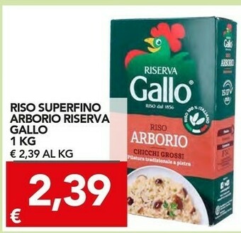 TuoDi Gallo - Riso Arborio Riserva 1000 G(ml) offerta