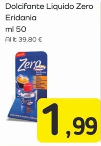 Famila Dolcifante Liquido Zero Eridania ml 50 offerta