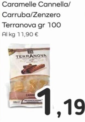Famila Caramelle Cannella/ Carruba/Zenzero Terranova gr 100 offerta
