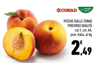PESCHE GIALLE CONAD PERCORSO QUALITÀ