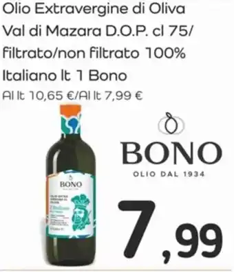 Famila Olio Extravergine di Oliva Val di Mazara D.O.P. cl 75/ filtrato/non filtrato 100% Italiano It 1 Bono offerta