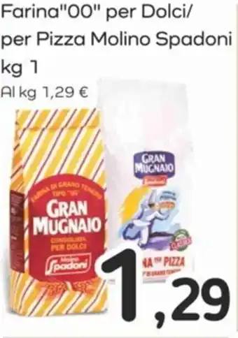 Famila Farina"00" per Dolci/ per Pizza Molino Spadoni kg 1 offerta