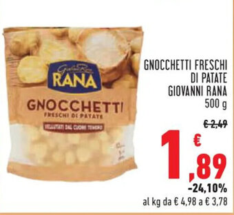 Conad City GNOCCHETTI FRESCHI DI PATATE GIOVANNI RANA 500 g offerta