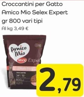 Famila Croccantini per Gatto Amico Mio Selex Expert gr 800 vari tipi offerta
