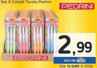 Famila Set 6 Coltelli Tavola Pedrini offerta