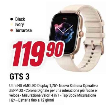 Trony AMAZFIT GTS 3 offerta