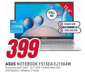 Trony ASUS NOTEBOOK F515EA-EJ1564W offerta