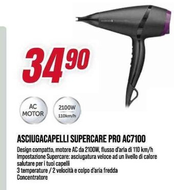 REMINGTON ASCIUGACAPELLI SUPERCARE PRO AC7100