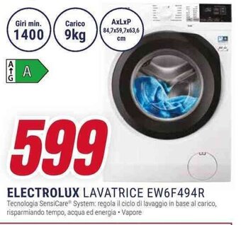 Trony ELECTROLUX LAVATRICE EW6F494R offerta
