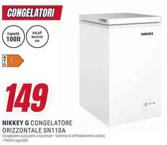 Trony NIKKEY G CONGELATORE ORIZZONTALE SN110A offerta