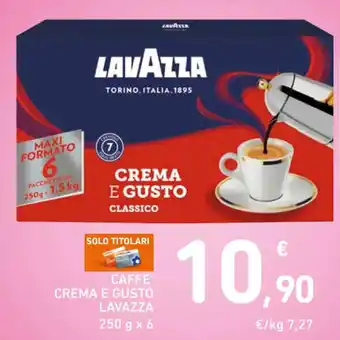 Spazio Conad CAFFE' CREMA E GUSTO LAVAZZA 250 g x 6 offerta