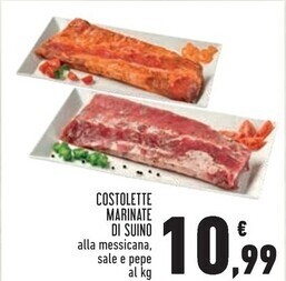 Conad Superstore Costolette marinate di suino offerta