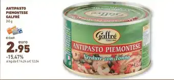 ANTIPASTO PIEMONTESE GALFRÈ 245 g