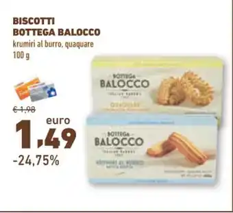 Conad City BISCOTTI BOTTEGA BALOCCO krumiri al burro, quaquare 100 g offerta