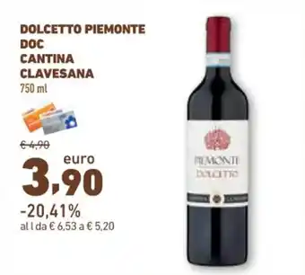 Conad City DOLCETTO PIEMONTE DOC CANTINA CLAVESANA 750 ml offerta