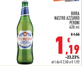 Conad City BIRRA NASTRO AZZURRO PERONI 620 ml offerta
