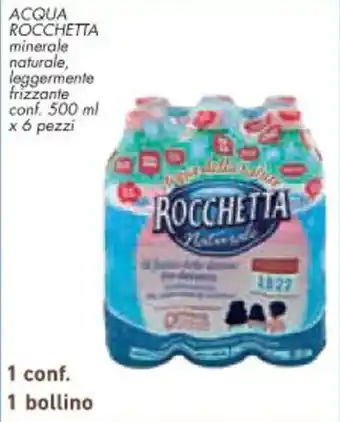 Conad City ACQUA ROCCHETTA 500 ml x 6 pezzi offerta