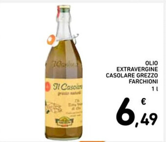 Spazio Conad OLIO EXTRAVERGINE CASOLARE GREZZO FARCHIONI 1 L offerta