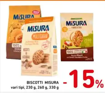 Spazio Conad BISCOTTI MISURA vari tipi, 230 g, 260 g, 330 g offerta