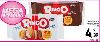 Spazio Conad RINGO PAVESI vaniglia, cacao, 660 g offerta