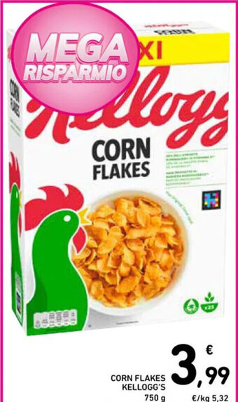 Spazio Conad CORN FLAKES KELLOGG'S 750 g offerta
