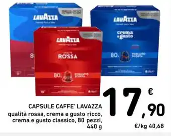 Spazio Conad CAPSULE CAFFE' LAVAZZA 440 g offerta
