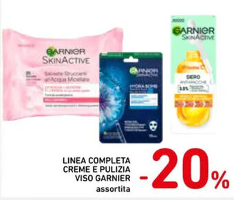Spazio Conad LINEA COMPLETA CREME E PULIZIA VISO GARNIER assortita offerta