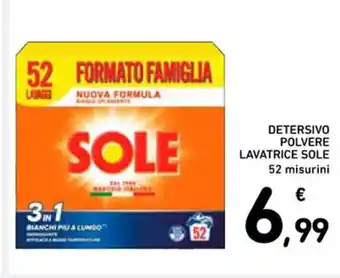 Spazio Conad DETERSIVO POLVERE LAVATRICE SOLE 52 misurini offerta