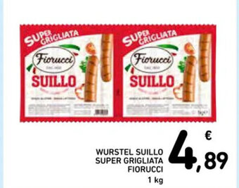 Spazio Conad WURSTEL SUILLO SUPER GRIGLIATA FIORUCCI 1 kg offerta